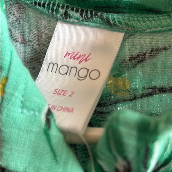 Green and Pink Casual Dress with Floral Patterns - Picture 3 of 7